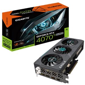 Placa de Vídeo Gigabyte GeForce RTX 4070 Ti Super Eagle OC , 16GB , GDDR6X , 256-Bit , RGB , Preto