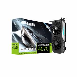 Placa de Vídeo Zotac GeForce , RTX 4070 Twin Edge OC , 12GB GDDR6X , 192-Bits , ZT-D40700H-10M