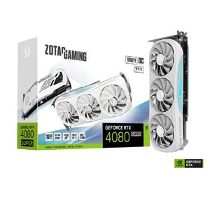 Placa de Vídeo Zotac Gaming GeForce RTX 4080 Super Trinity OC , 16GB , GDDR6X , 256-Bit , Spectra RGB , Branco