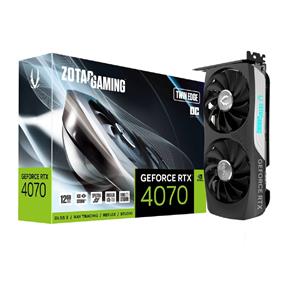 Placa de Vídeo Zotac RTX 4070 Twin Edge , 12 GB ,  GDDR6 , OC , 192 Bit - ZT-D40740H-10M
