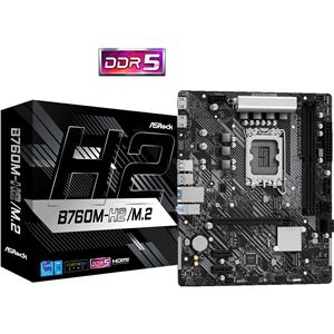 Placa Mãe ASRock B760M-H2/M.2 , Chipset B760 , Intel LGA 1700 , mATX , DDR5