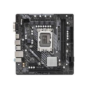 Placa Mãe ASRock H610M-HVS , Chipset H610 , Intel LGA 1700 , mATX , DDR4 , Preto