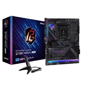 Placa Mãe ASRock Phantom Gaming Z790 Nova WiFi , Chipset Z790 , Intel LGA 1700 , ATX , DDR5