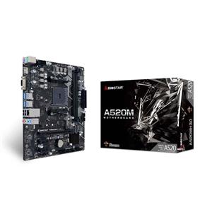 Placa Mãe Biostar A520MH , Chipset A520 , AMD AM4 , mATX , DDR4