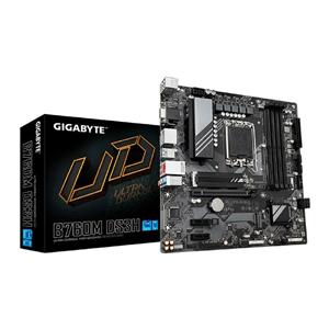 Placa Mãe Gigabyte B760M DS3H DDR5 , Chipset B760 , Intel LGA 1700 , mATX , DDR5
