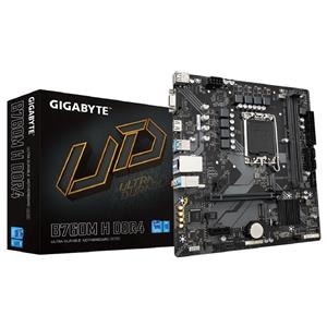 Placa Mãe Gigabyte B760M H DDR4 , Chipset B760 , Intel LGA 1700 , mATX
