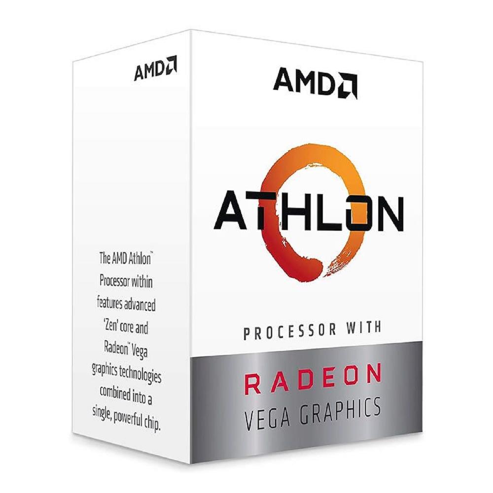Processador AMD Athlon 3000G , 3.5GHz , 2-Core 4-Threads , Cache 5MB , AM4