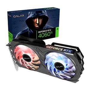 Placa de Vídeo Galax GeForce RTX 4060 Ti 8GB EX 1-Click OC , 8GB , GDDR6 , 128-Bit , ARGB , Preto