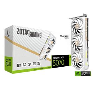 Placa De Vídeo Zotac Geforce RTX 5070 AMP 12GB GDDR7 Branco - ZT-B50700FQ-10P