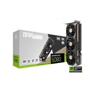 Placa de Vídeo GeForce Zotac , RTX 5080 Core OC 16GB , Solid Core OC , 16GB GDDR7 , 256-Bits , ZT-B50800J2-10P