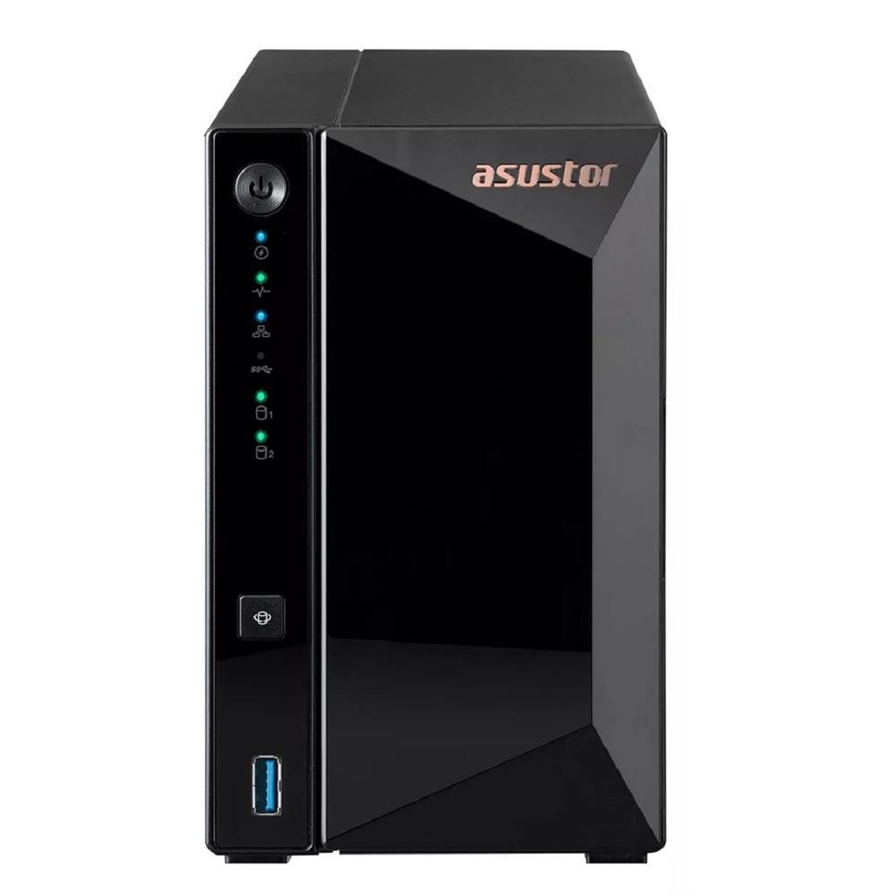 Servidor NAS Asustor AS3302T V2 2 Baias , Quad-Core 1.7 Ghz , 2GB RAM , 2.5 Gigabit