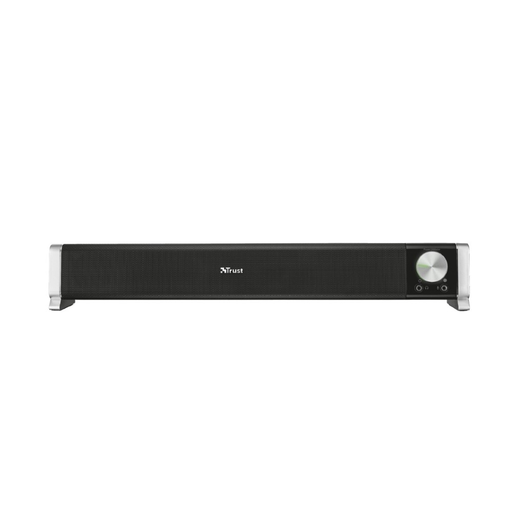Soundbar Trust Asto , 6W RMS , 3.5mm , USB , Controle de Volume , Preto