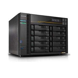 Storage Asustor AS6810T , 10 Baias , PCIe , USB4 , 10 GBe , Preto
