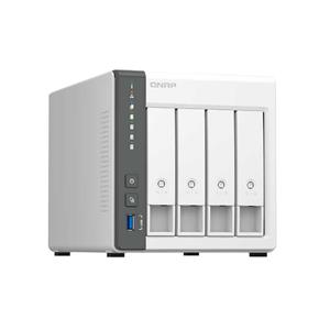 Storage Nas Qnap 4 Baias Para HD e SSD Branco TS-433-4G-US