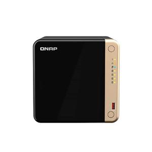 Storage Nas Qnap 4 Baias Para HD e SSD Preto TS-464-8G-US