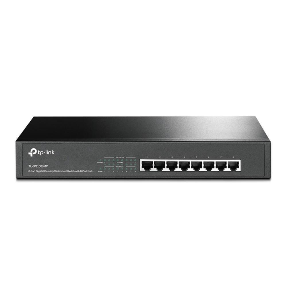Switch Tp-link Mesa rack Gigabit 8 Portas Poe+ TL-SG1008MP