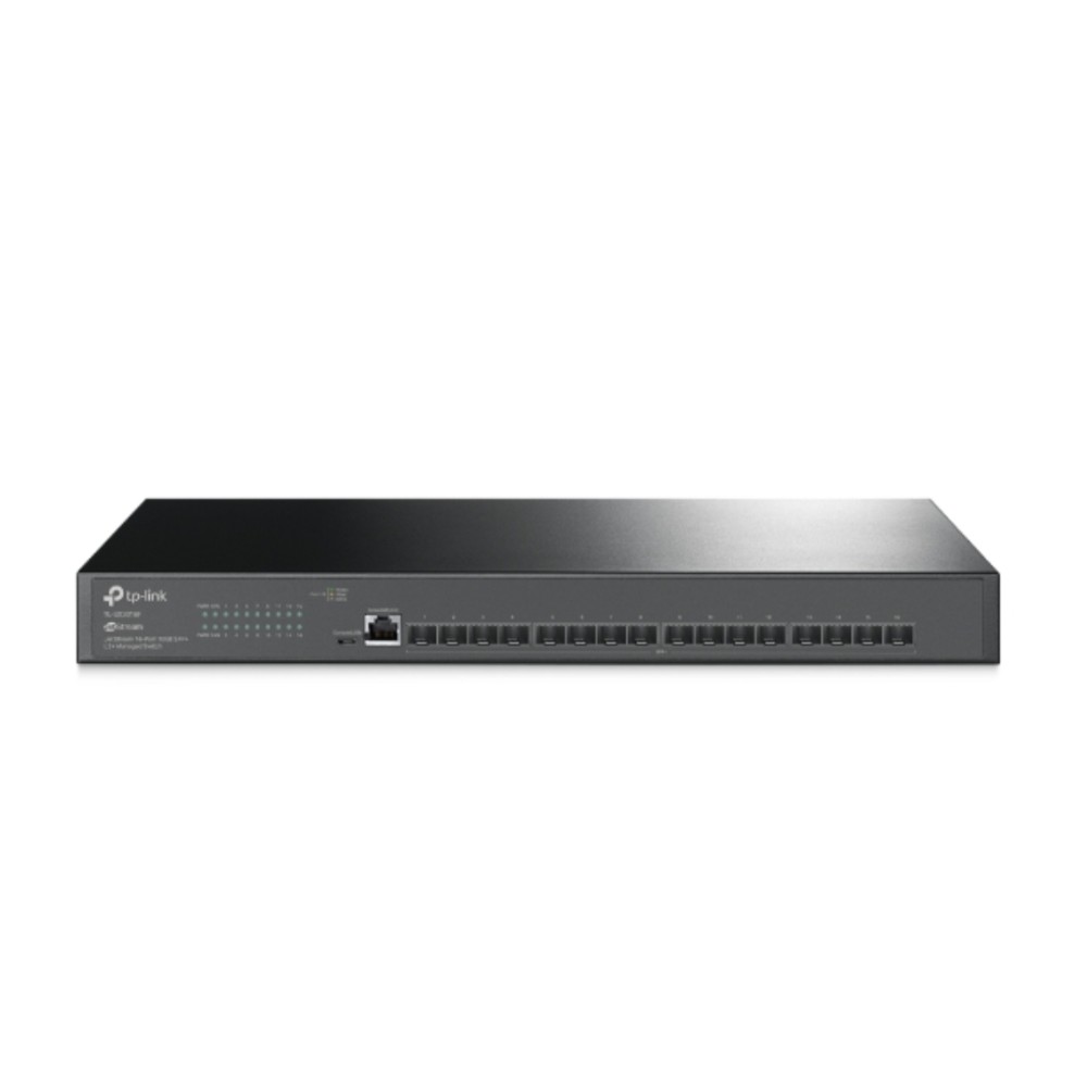 Switch Gerenciável TP-Link SX3016F , 16 Portas 10GE SFP+ , L2+ , Capacidade de Comutação 320Gbps , Roteamento Estático , Preto