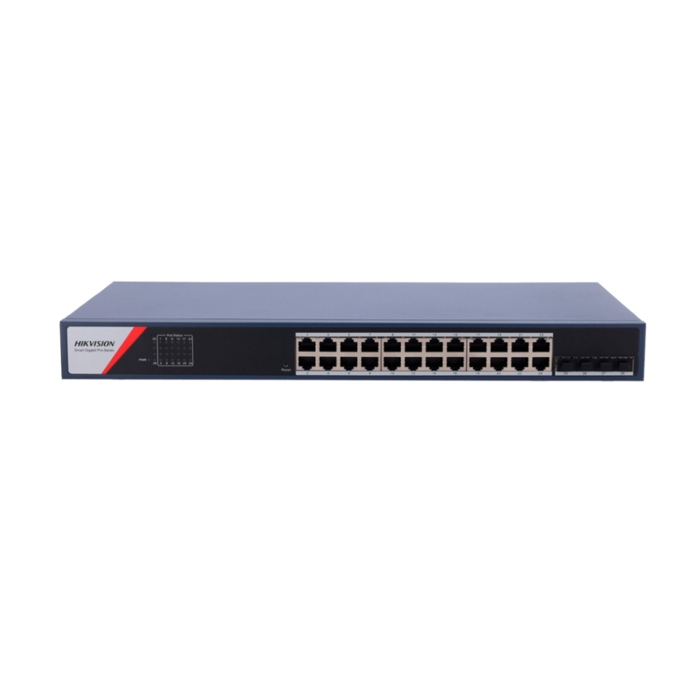 Switch Gerenciável , Hikvision , 24 Portas Gigabit , 4 SFP Gigabit , VLAN , Rack , DS-3E1528-SI-24T4F
