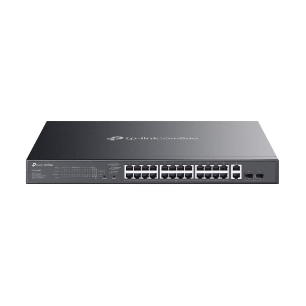 Switch Gerenciável TP-Link Omada ES228GMP , 28 Portas Gigabit , 24 Portas PoE+ , Preto