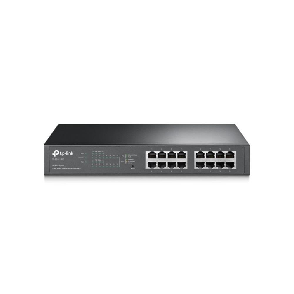 Switch Tp-Link 16 Portas , 10/100/1000 , Montável Em Rack , Preto