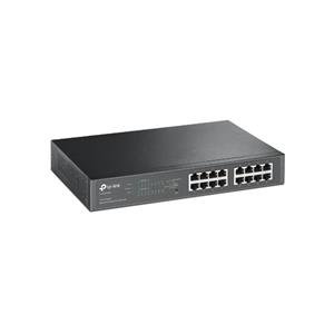 Switch Tp-Link 16 Portas , 10/100/1000 , Montável Em Rack , Preto