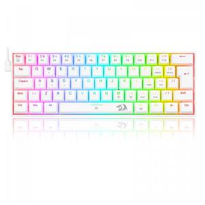 Teclado Mecânico Gamer Redragon Dragonborn 60% , RGB , Switch Brown , ABNT2 , USB , Branco
