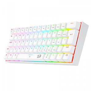 Teclado Mecânico Gamer Redragon Dragonborn 60% , RGB , Switch Brown , ABNT2 , USB , Branco
