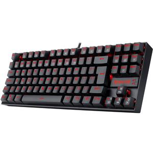Teclado Mecânico Gamer Redragon Kumara TKL , LED Vermelho , Switch Brown , ABNT2 , USB , Preto