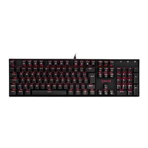 Teclado Mecânico Gamer Redragon Mitra , LED Vermelho , Switch Brown , ABNT2 , USB , Preto