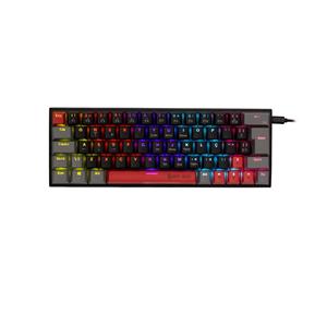 Teclado Mecânico Gamer New Hero Titan Mini 60% , Rainbow , Switch Blue , ABNT2 , USB , Preto e Cinza