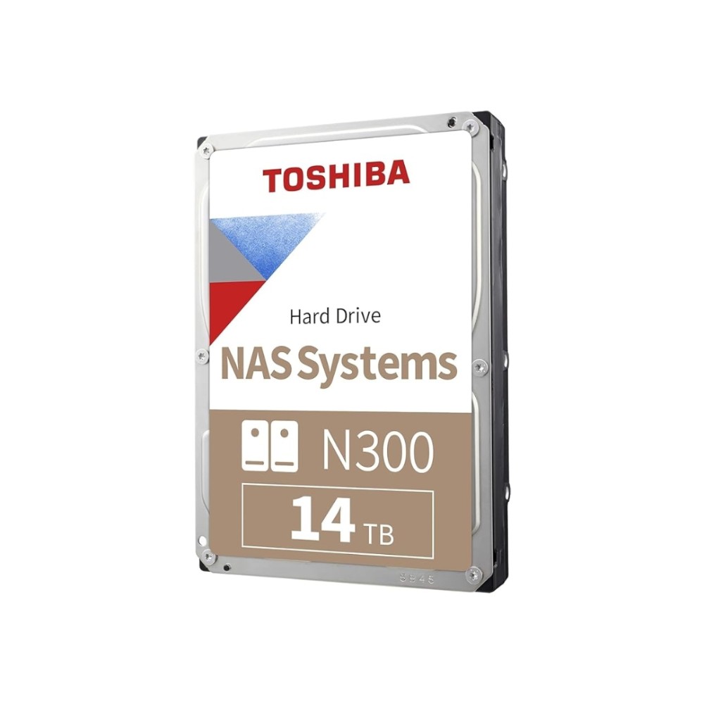  HD Interno NAS 14TB , Toshiba N300 , SATA III 6Gb/s , 7200RPM , Cache 1024MB , Prata