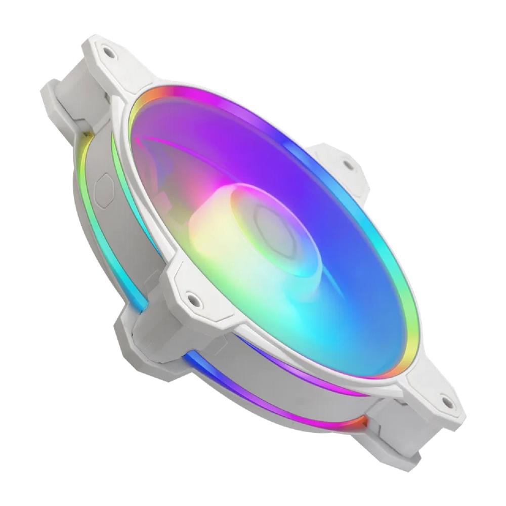 KIT 3 Fan Cooler Master MF120 HALO2, Dual Loop LED, Iluminação RGB, BCO