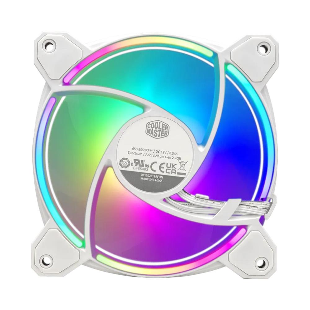 KIT 3 Fan Cooler Master MF120 HALO2, Dual Loop LED, Iluminação RGB, BCO