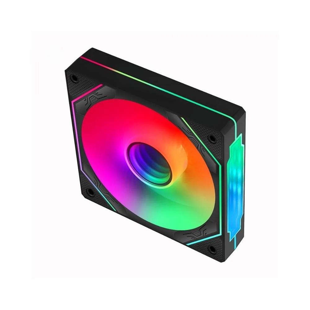 Kit Fan Com 3 Unidades Liketec Enigma ARGB, 120mm, Com Controladora, Preto