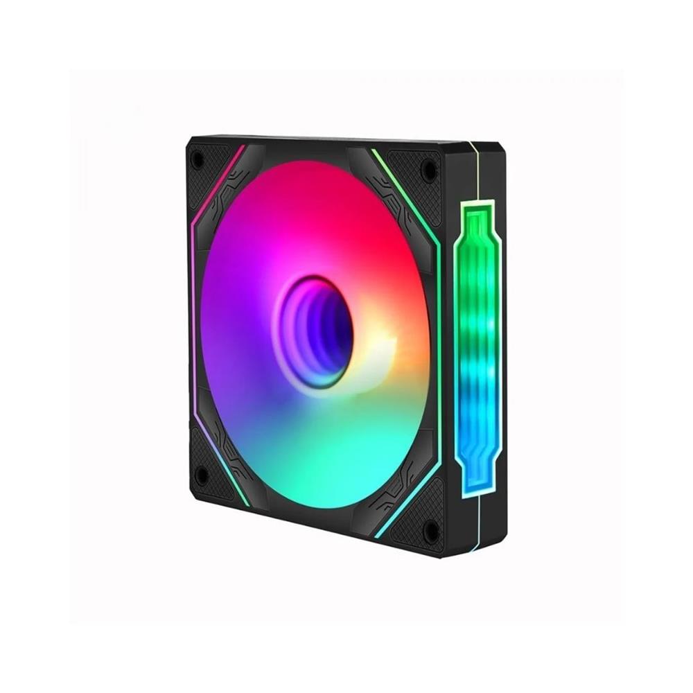 Kit Fan Com 3 Unidades Liketec Enigma ARGB, 120mm, Com Controladora, Preto