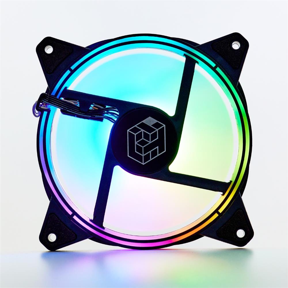 Kit 3x Fan Flash Liketec 120 mm, Ventoinhas para Gabinete, Preto, RGB