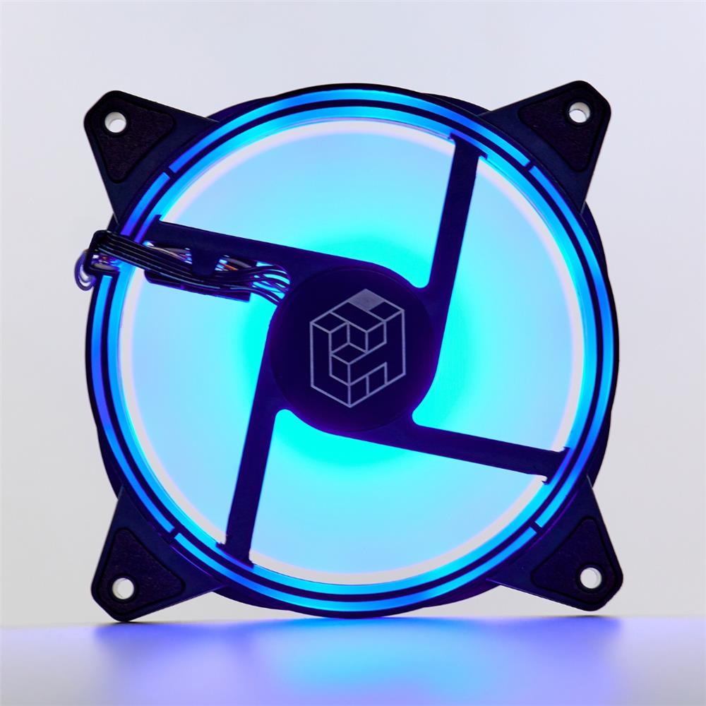 Kit 3x Fan Flash Liketec 120 mm, Ventoinhas para Gabinete, Preto, RGB