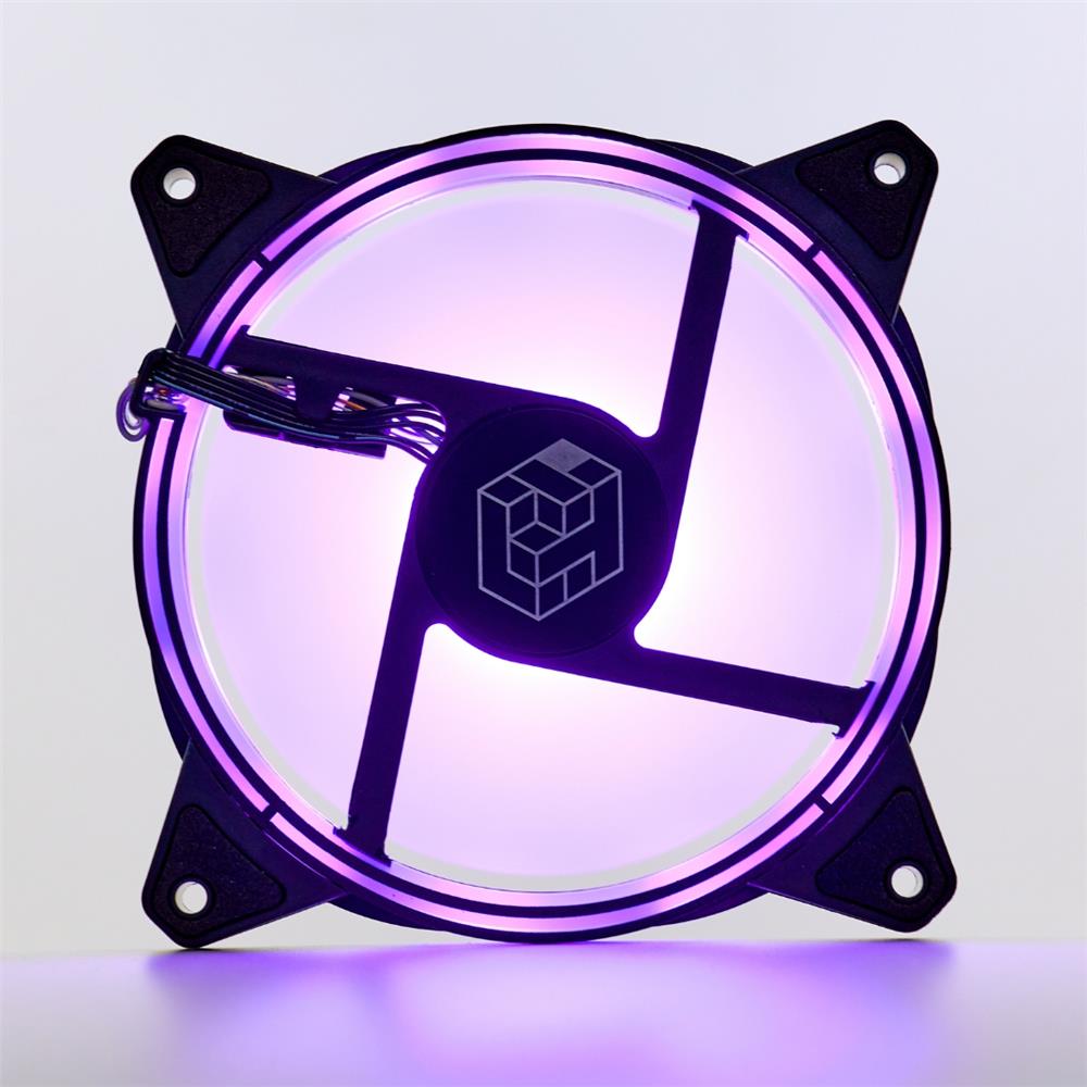Kit 3x Fan Flash Liketec 120 mm, Ventoinhas para Gabinete, Preto, RGB