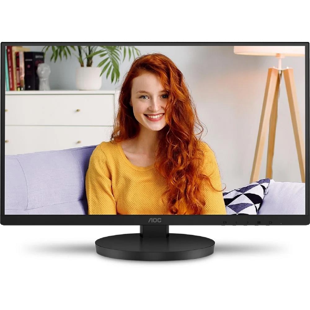 Monitor AOC 22B3HMF 21.5", Full HD, 75Hz, Ajuste de Altura, HDMI e VGA, Preto