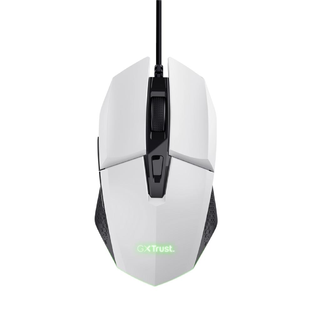 Mouse Gaming Trust Bayo GXT 109W, ABS, USB, Ergonômico, Branco