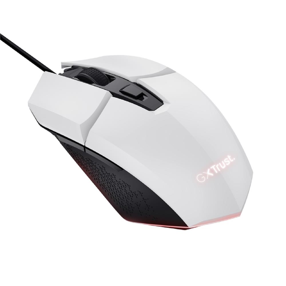 Mouse Gaming Trust Bayo GXT 109W, ABS, USB, Ergonômico, Branco
