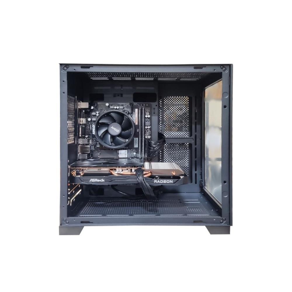 PC Gamer Ryzen 5 5500, RX 6600 8GB, 16GB DDR4, SSD 256GB NVMe, Fonte 650W, Gabinete RGB