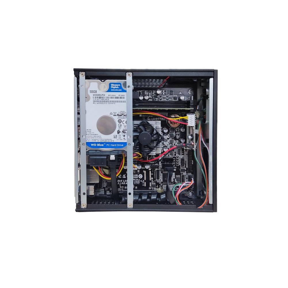 PC Valianty ITX AMD E1-6010 , Placa Mãe A68N2100K, 4GB DDR3, 500GB HD - CPA1904H05SB
