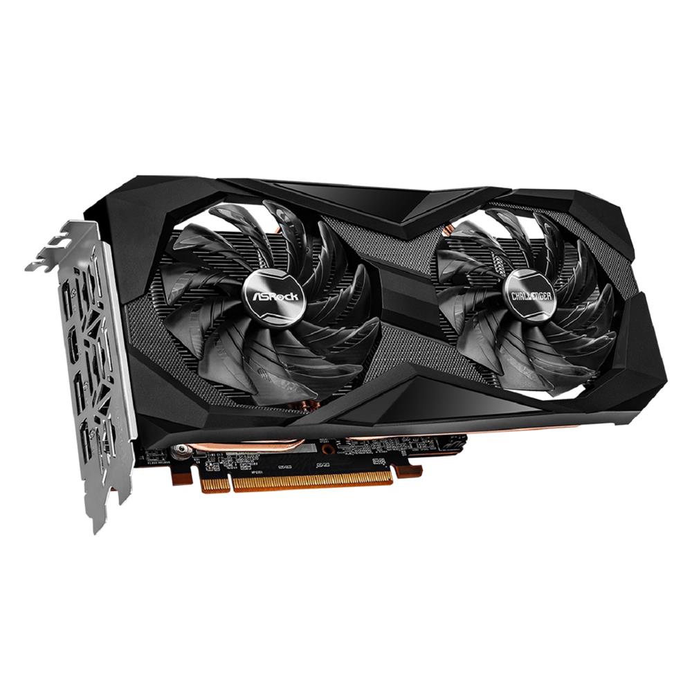 Placa de Vídeo ASRock Radeon RX 6600 Challenger D, 8GB, GDDR6, 128-Bit, Preto