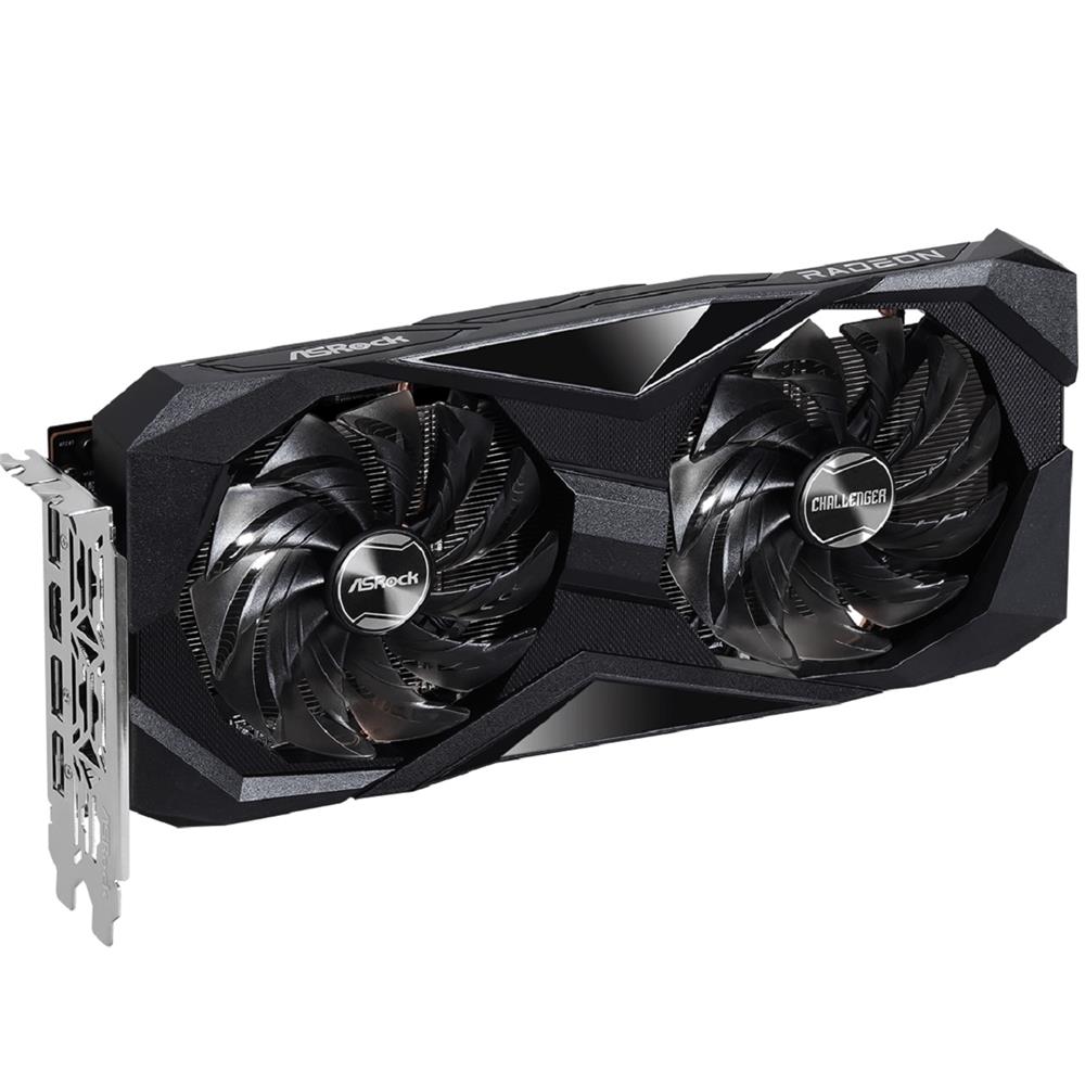 Placa de Vídeo ASRock Radeon RX 7600 Challenger OC, 8GB, GDDR6, 128-Bit, FSR, Ray Tracing, Preto
