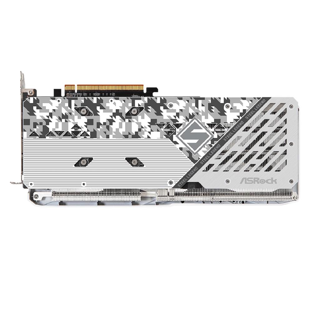 Placa de Vídeo ASRock Radeon RX 7600 Steel Legend OC, 8GB, GDDR6, 128-Bit, FSR, Ray Tracing, Branco