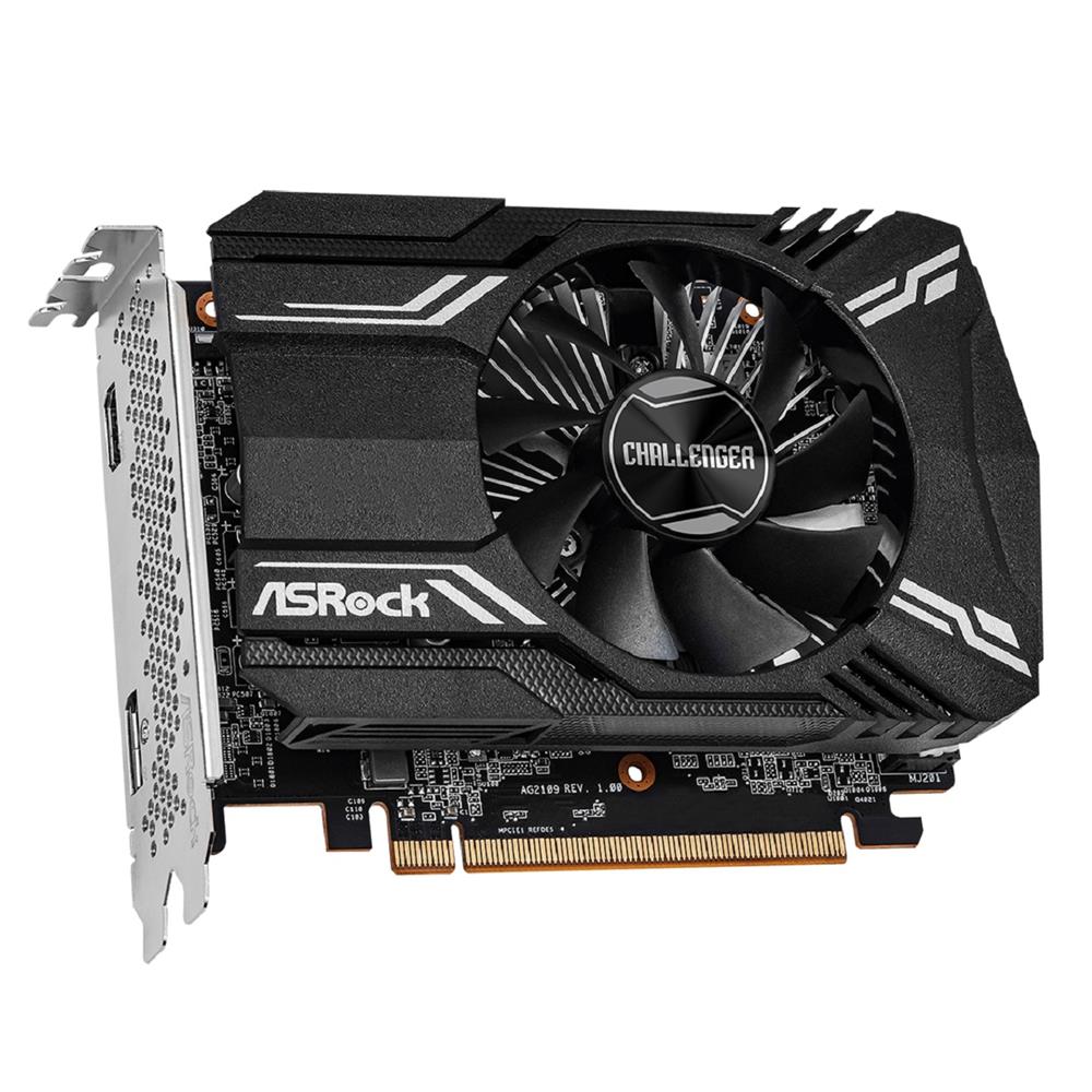 Placa de Vídeo ASRock Radeon RX 6400 Challenger ITX, 4GB, GDDR6, 64-Bit, Preto