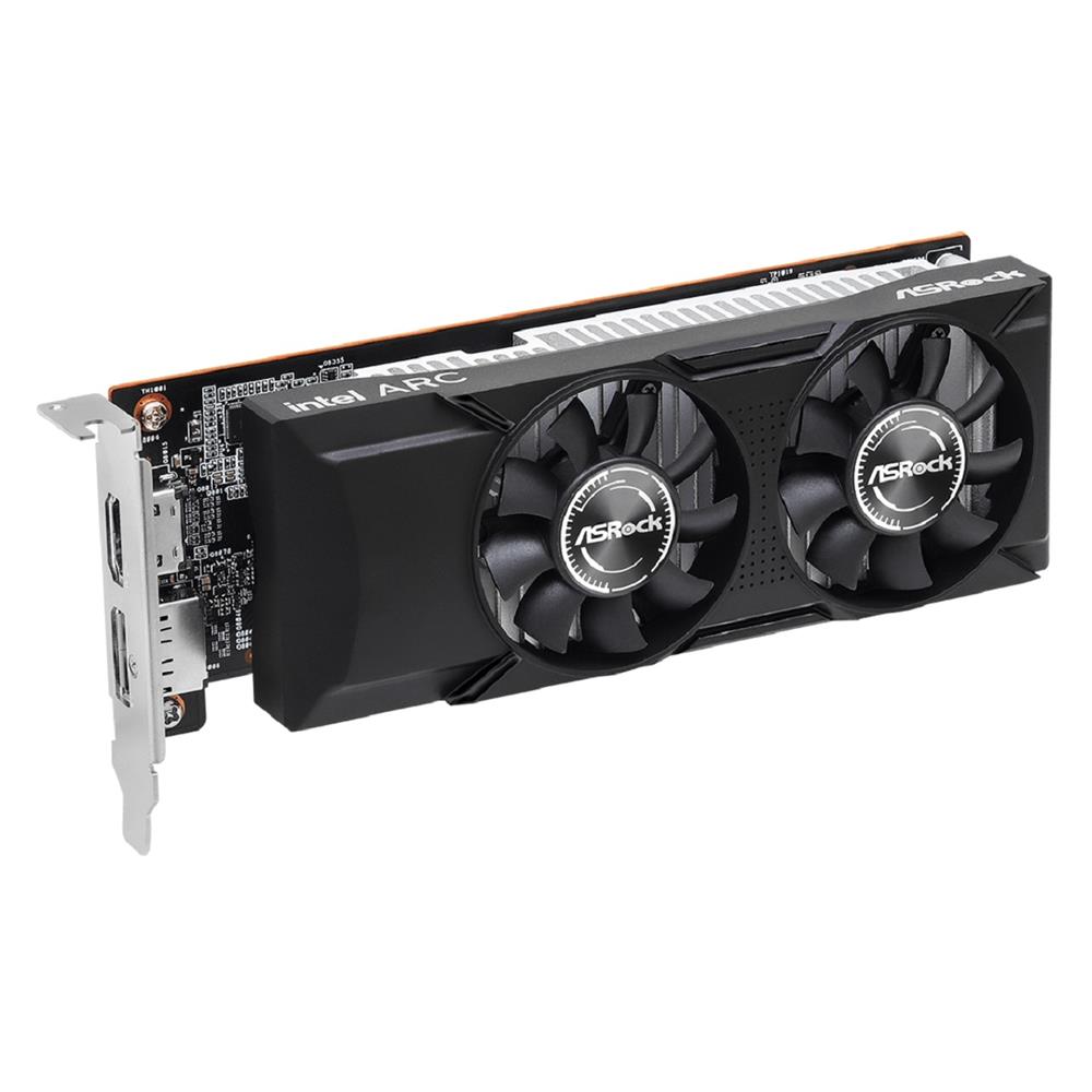 Placa de Vídeo ASRock Arc A310 Low Profile, 4GB, GDDR6, 64-Bit, Preto
