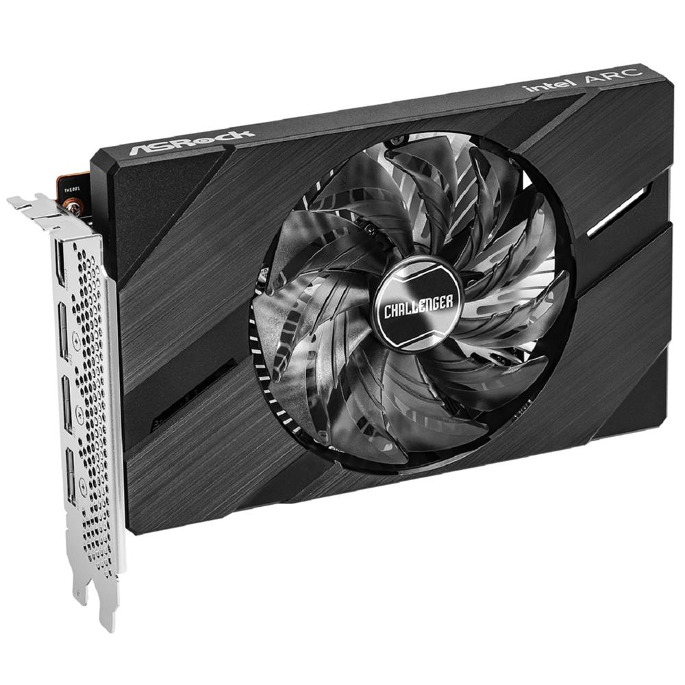 Placa de Vídeo ASRock Arc A380 Challenger ITX OC, 6GB, GDDR6, 96-Bit, Preto