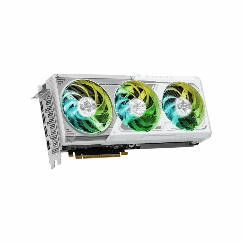 Placa De Vídeo ASRock Intel Arc B580 Steel Legend OC, 12GB, GDDR6, XeSS, Ray Tracing, Branco